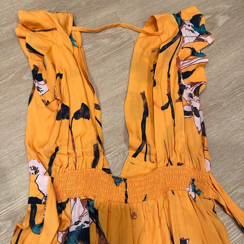 Maaji Vibrant Floral Maxi Dress in Yellow and Green - Picture 6 of 6